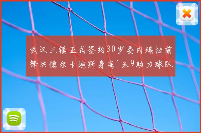 武汉三镇正式签约30岁委内瑞拉前锋洪德尔卡迪斯身高1米9助力球队新赛季