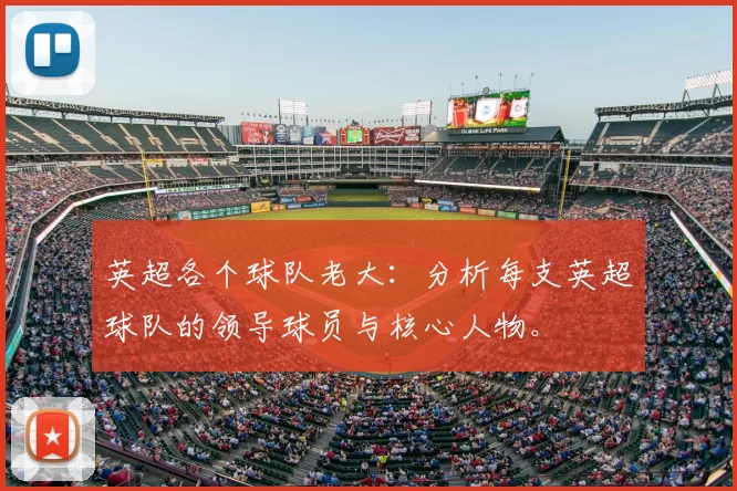 英超各个球队老大:分析每支英超球队的领导球员与核心人物。